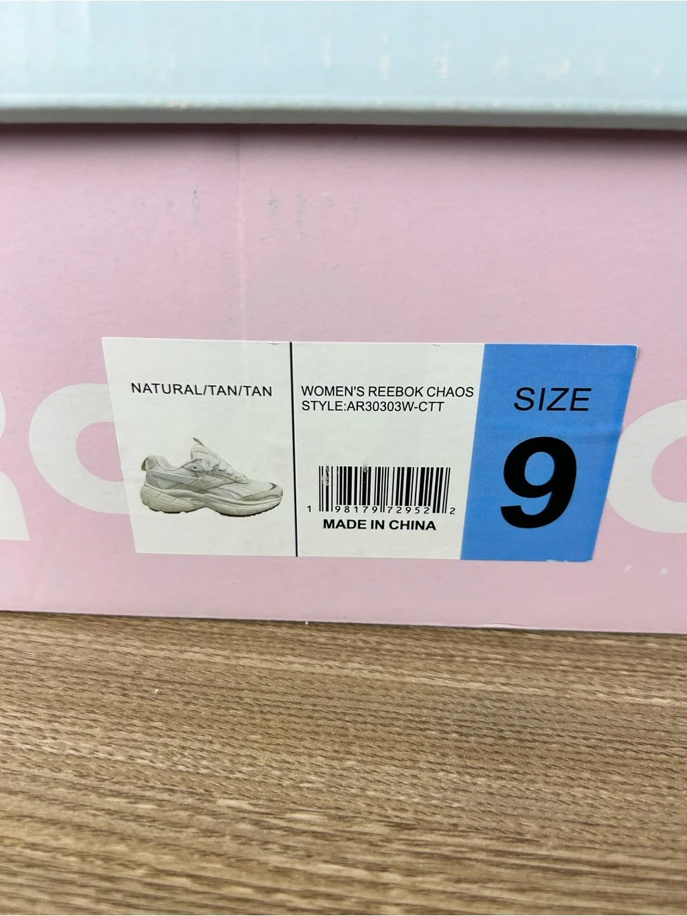 Reebok Women's tan natural Lace-Up chaos Sneakers size 9 - Picture 9 of 9